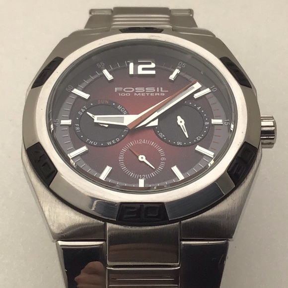RARE FOSSIL Multifunction Watch - Picture 1 of 8